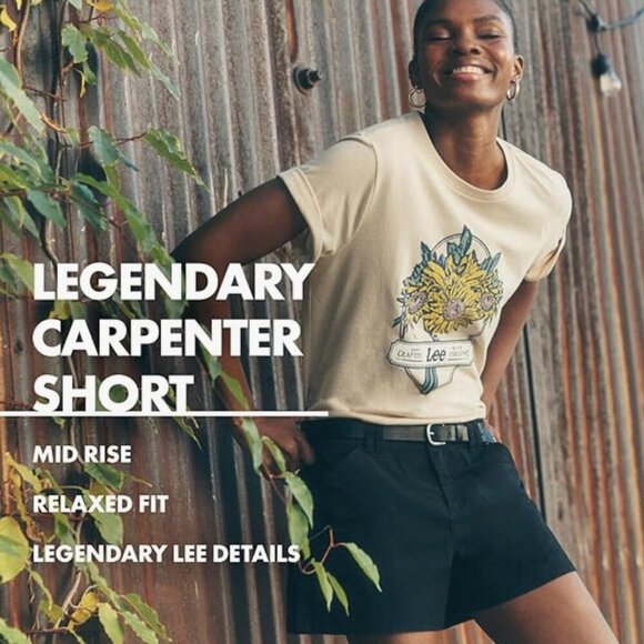 NWT Lee Women's Legendary Carpenter Short, black, size 4 - Picture 4 of 9